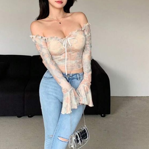 DAZY vintage mesh top - Picture 2 of 8